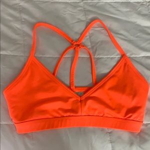 Orange sport bra